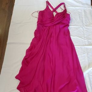 Carmen Marc Valvo  Fuchsia Evening Gown